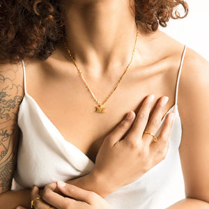Letter Necklace (M) - Gold